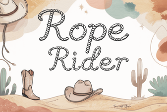 Rope Rider Font for Bold Typography Projects