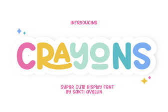 Crayons Font for Creative Design Projects