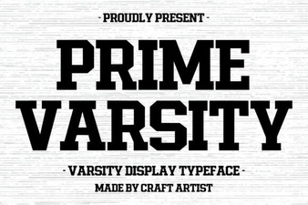 Prime Varsity Font for Bold, Modern Design Projects