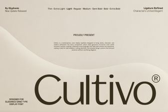 Cultivo Font: Modern Typography for Creative Projects